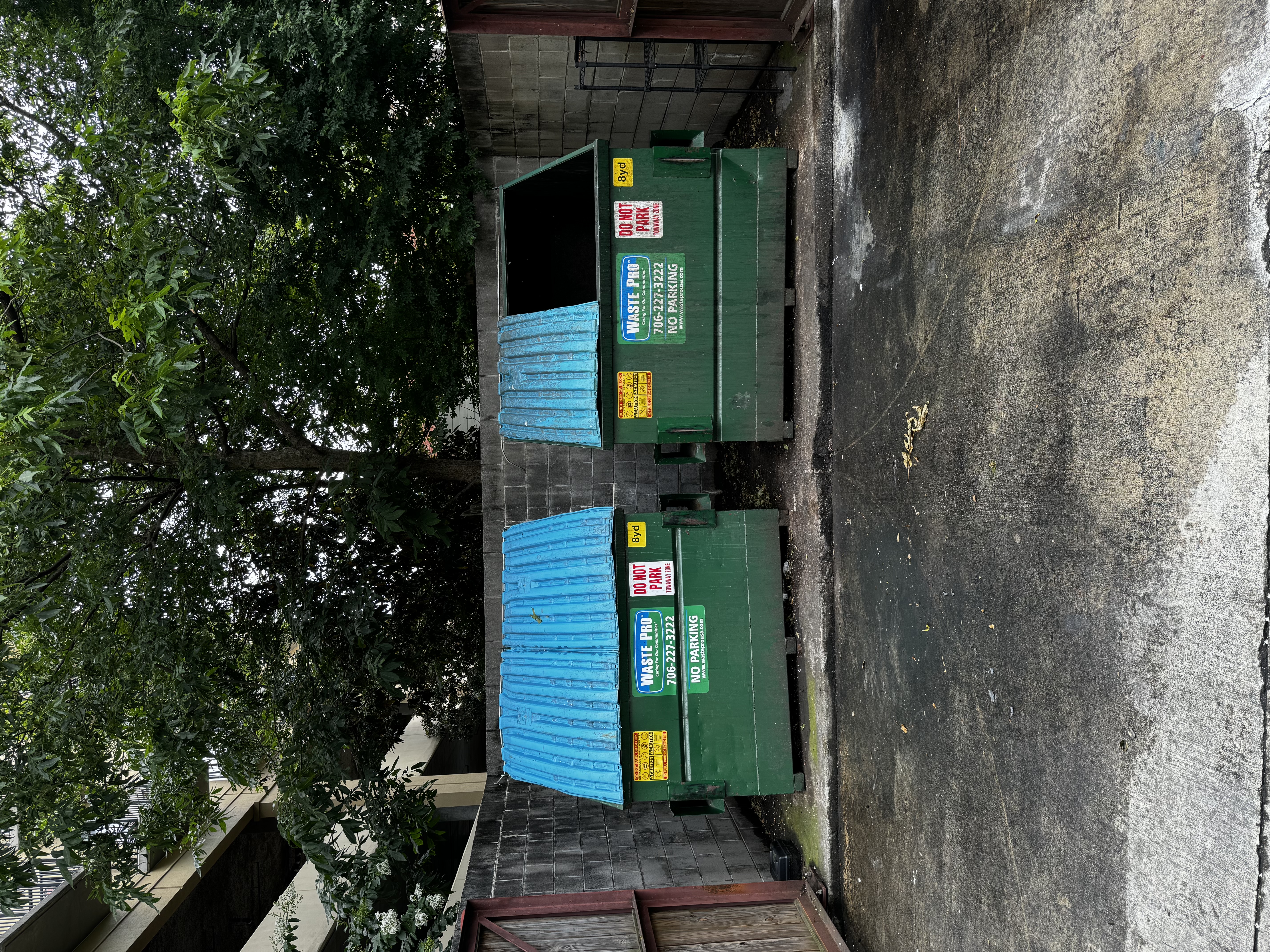 Dumpster Pad cleaning for the Georgia Gameday Center in Athens, GA