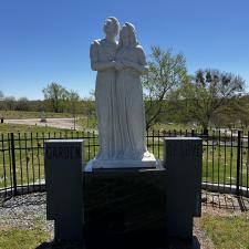 Jesus-Monument-cleaning-in-Memorial-Park-South-Flowery-Branch-GA 3