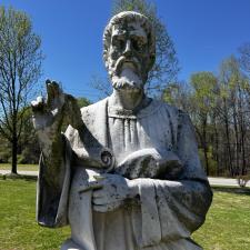 Jesus-Monument-cleaning-in-Memorial-Park-South-Flowery-Branch-GA 6