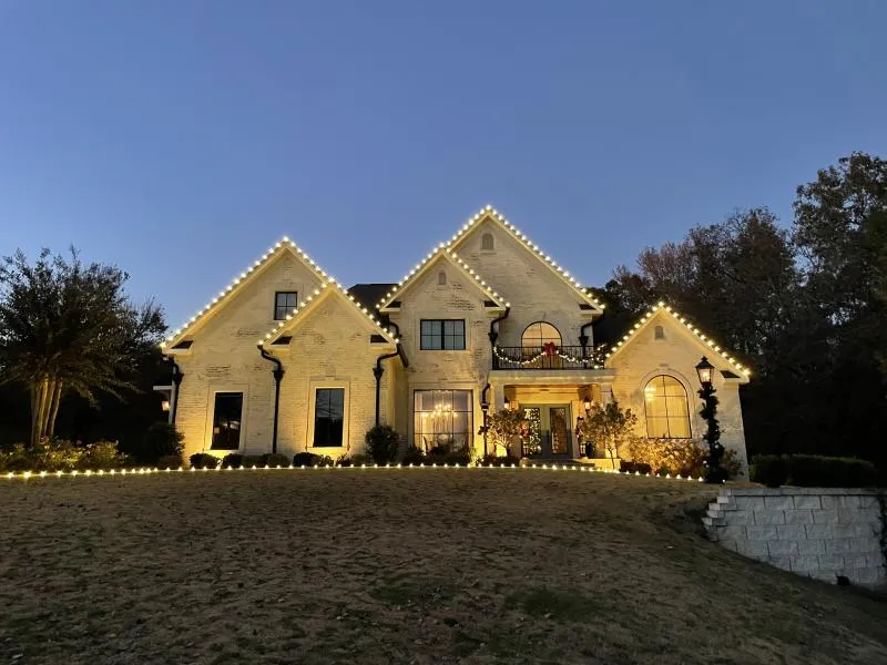 Radiant Christmas light install in Flowery Branch, GA